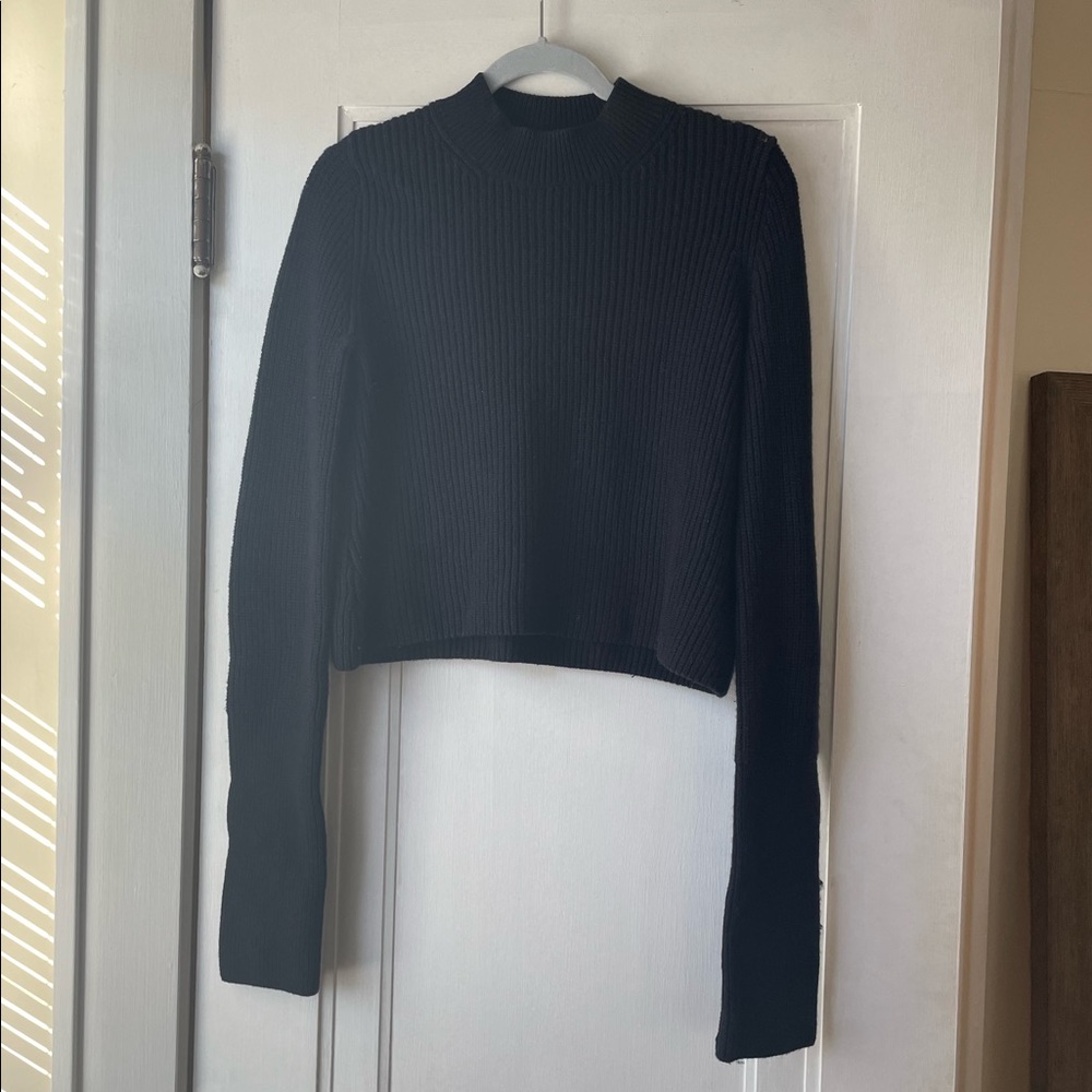 & Other Stories Sweater | Black mock neck sweater